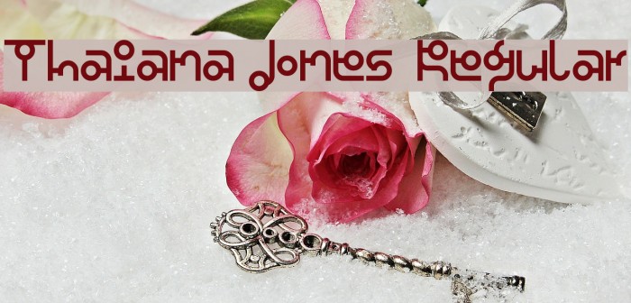 Thaiana Jones Regular Font examples