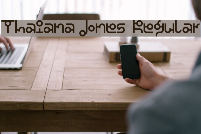 Thaiana Jones Regular Font examples