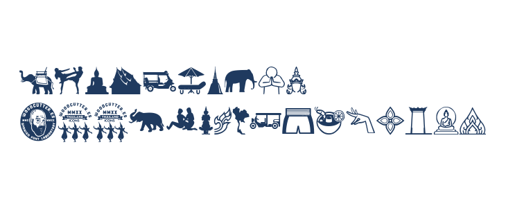 Thailand Icons Other Characters