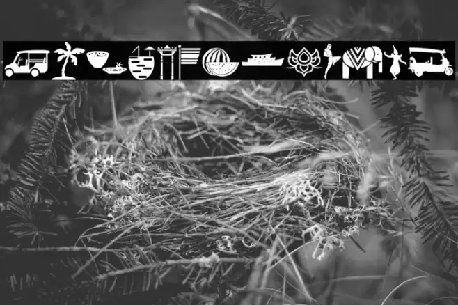 Thailand Icons Font examples