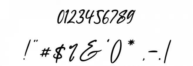 Thailand Font OTHER CHARS