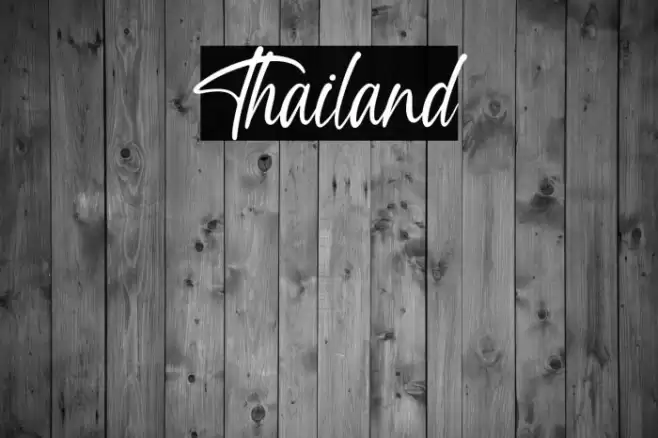 Thailand Font examples