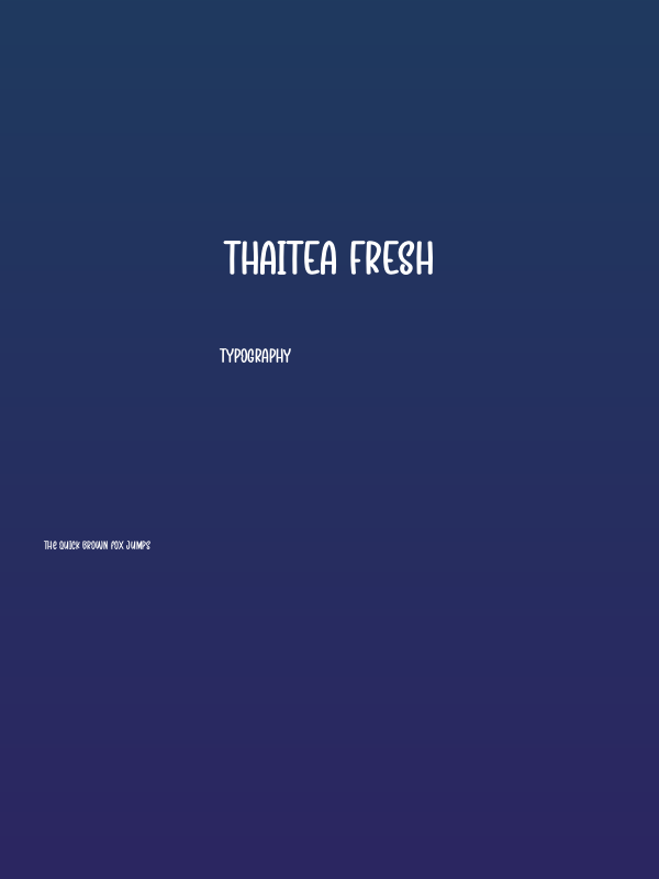 Thaitea Fresh Poster