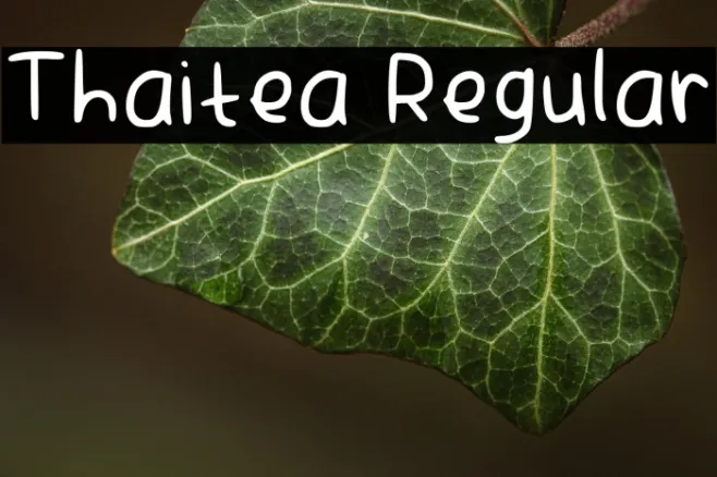 Thaitea Regular Example 2