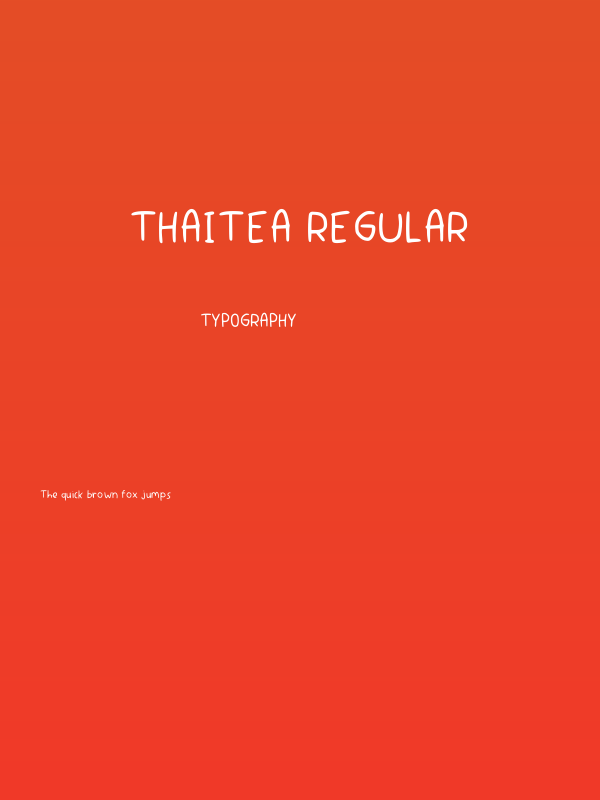 Thaitea Regular Poster