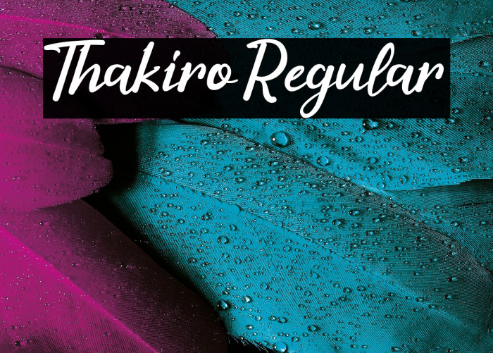 Thakiro Regular Example 1