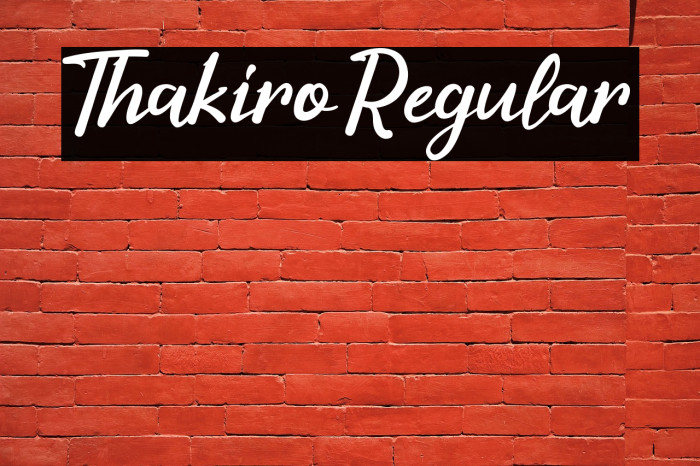 Thakiro Regular Example 3