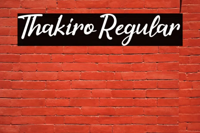 Thakiro Regular Example 3