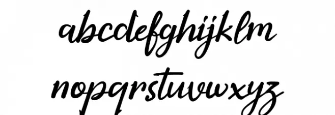 Thakiro Regular Font LOWERCASE