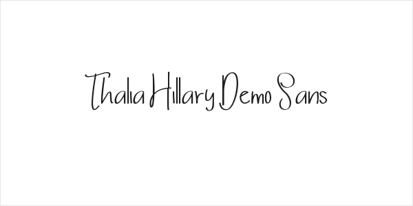 Thalia Hillary Demo Sans Logo