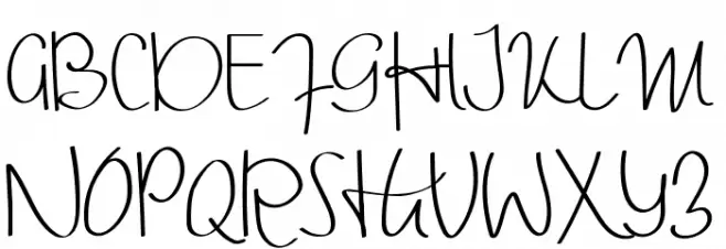 Thalia Hillary Demo Script Font OTHER CHARS