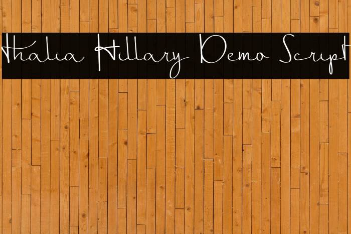 Thalia Hillary Demo Script Example 2