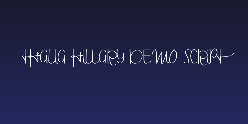 Thalia Hillary Demo Script Social Header