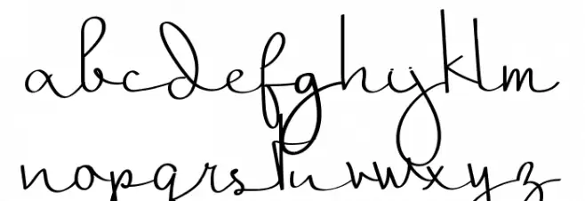 Thalia Hillary Demo Script Font Litere mici