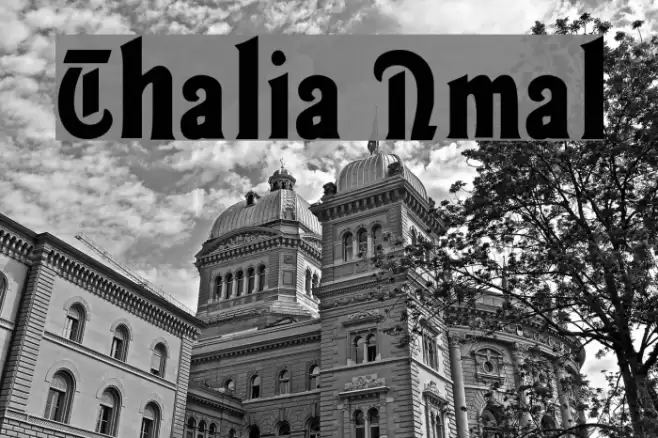 Thalia Normal Font examples