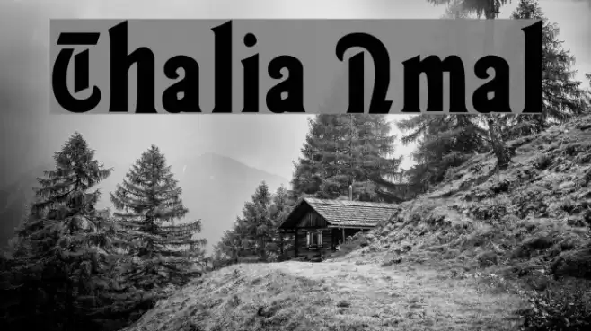 Thalia Normal Font examples