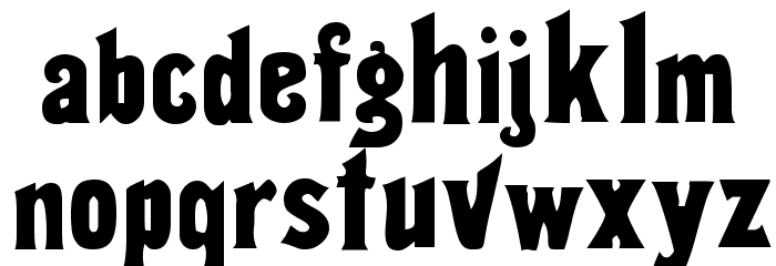 Thalia Normal Font LOWERCASE