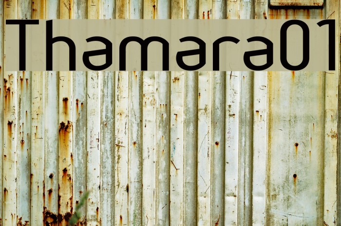 Thamara01 Font examples