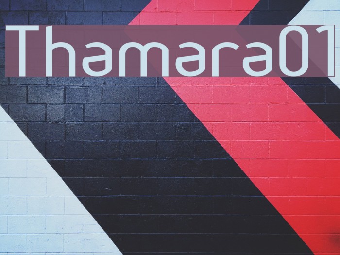 Thamara01 Font examples