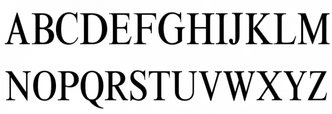 ThamesCondensed Regular フォント 大文字