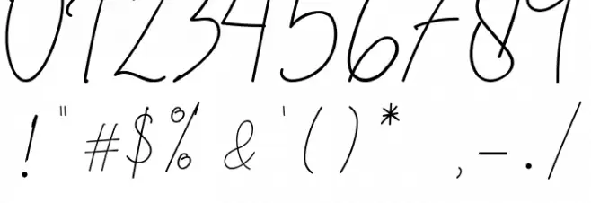 Thampholine Font OTHER CHARS