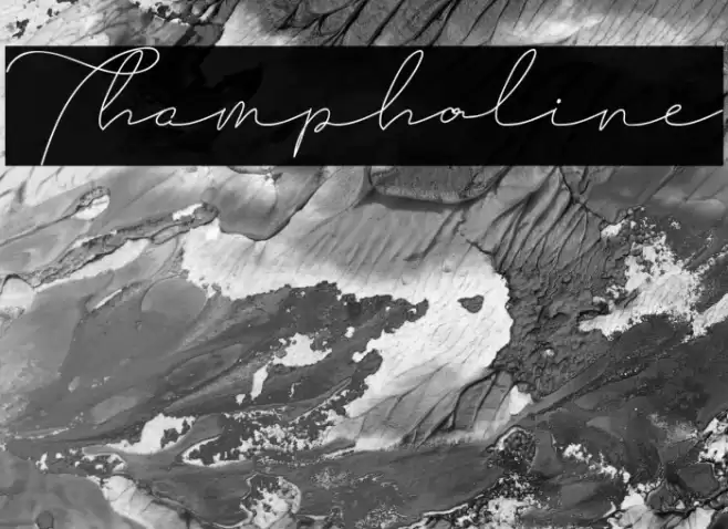 Thampholine Font examples