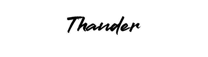 Thander  フリーフォントのダウンロード