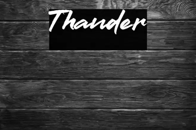 Thander Font examples