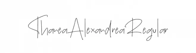 Thanea Alexandrea Regular  baixar fontes gratis