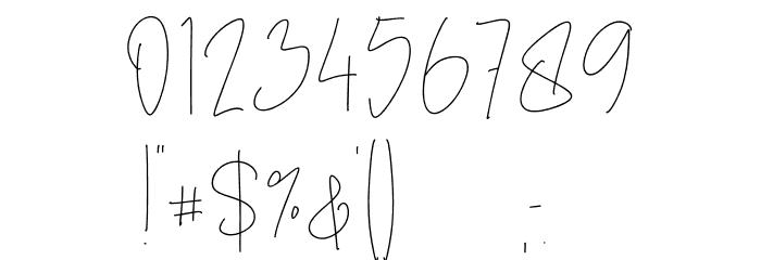 Thanea Alexandrea Regular Font OTHER CHARS