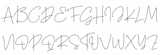 Thanea Alexandrea Regular फ़ॉन्ट अपरकेस