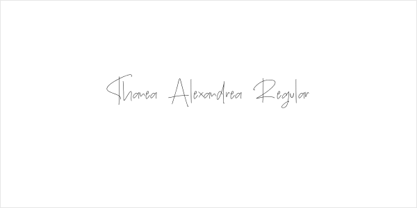 Thanea Alexandrea Regular Logo