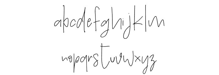 Thanea Alexandrea Regular Font LOWERCASE