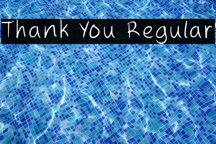 Thank You Regular Example 1