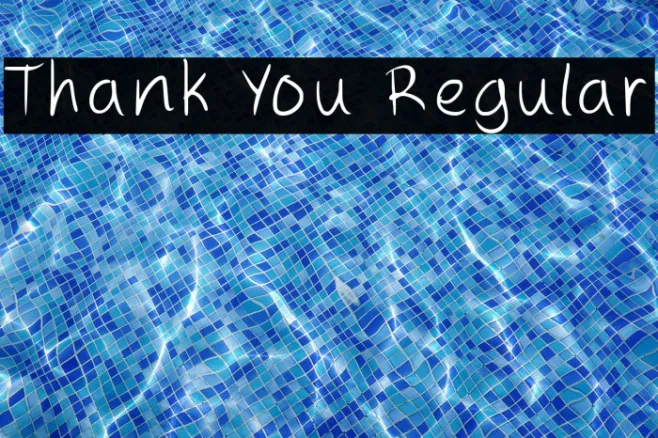 Thank You Regular Example 1
