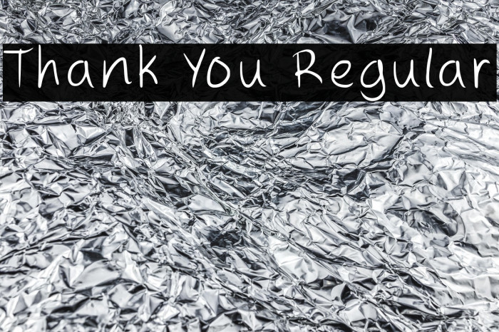 Thank You Regular Example 3