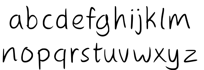 Thank You Regular Font LOWERCASE