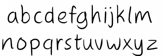 Thank You Regular Font LOWERCASE