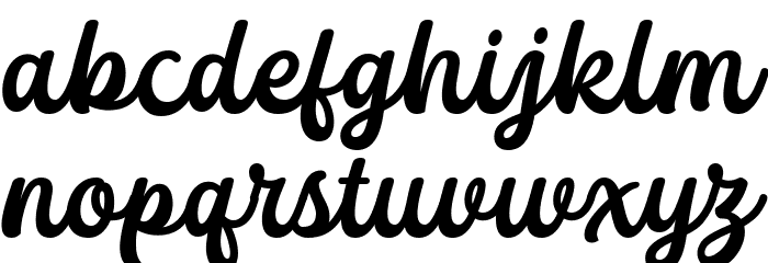 Thank You So Much Font LOWERCASE