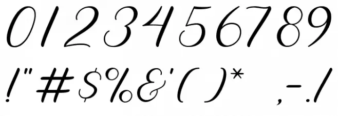 Thank You Font OTHER CHARS