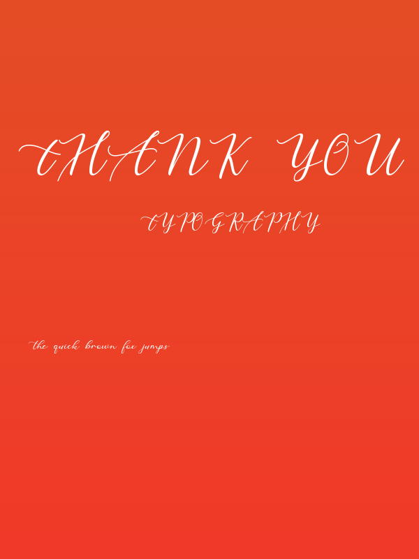 Thank You Poster
