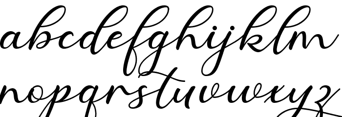 Thank You Font LOWERCASE