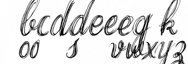 Thank you Drf Extra Font LOWERCASE