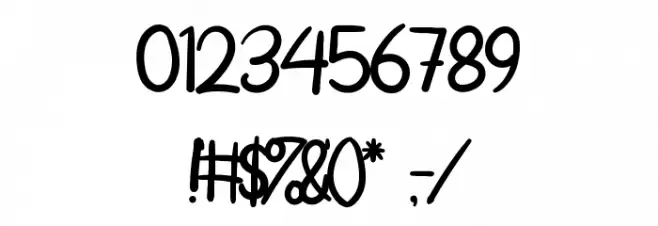 Thankful SUNDAY Font OTHER CHARS