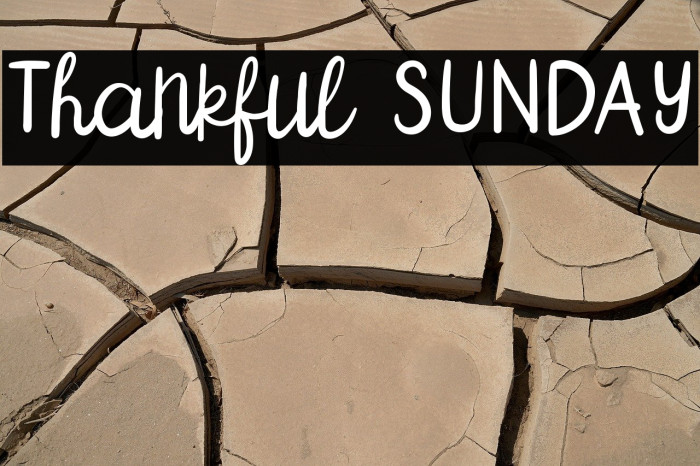 Thankful SUNDAY Example 3