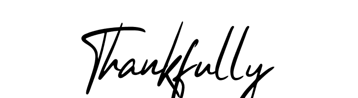Thankfully  Frei Schriftart Herunterladen