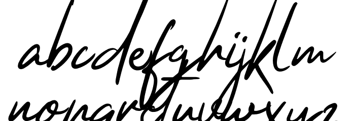Thankfully Font LOWERCASE