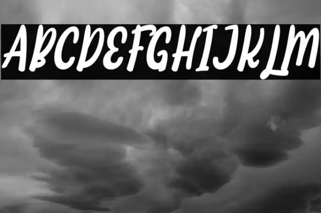 Thankfulness Italic Font examples