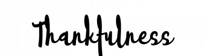 Thankfulness  تنزيل الخطوط