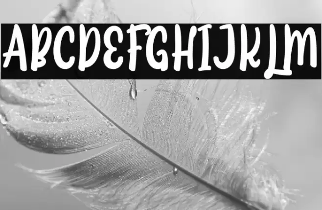 Thankfulness Font examples